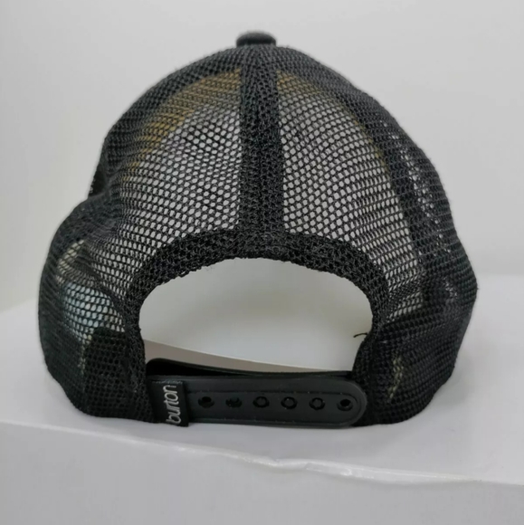 Vintage Retro Burton Foam Front Mesh Snap Back Snowboarding Cap Hat - Picture 3 of 5